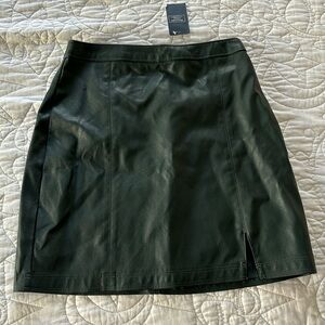 NWT Abercrombie and Fitch vegan leather skirt